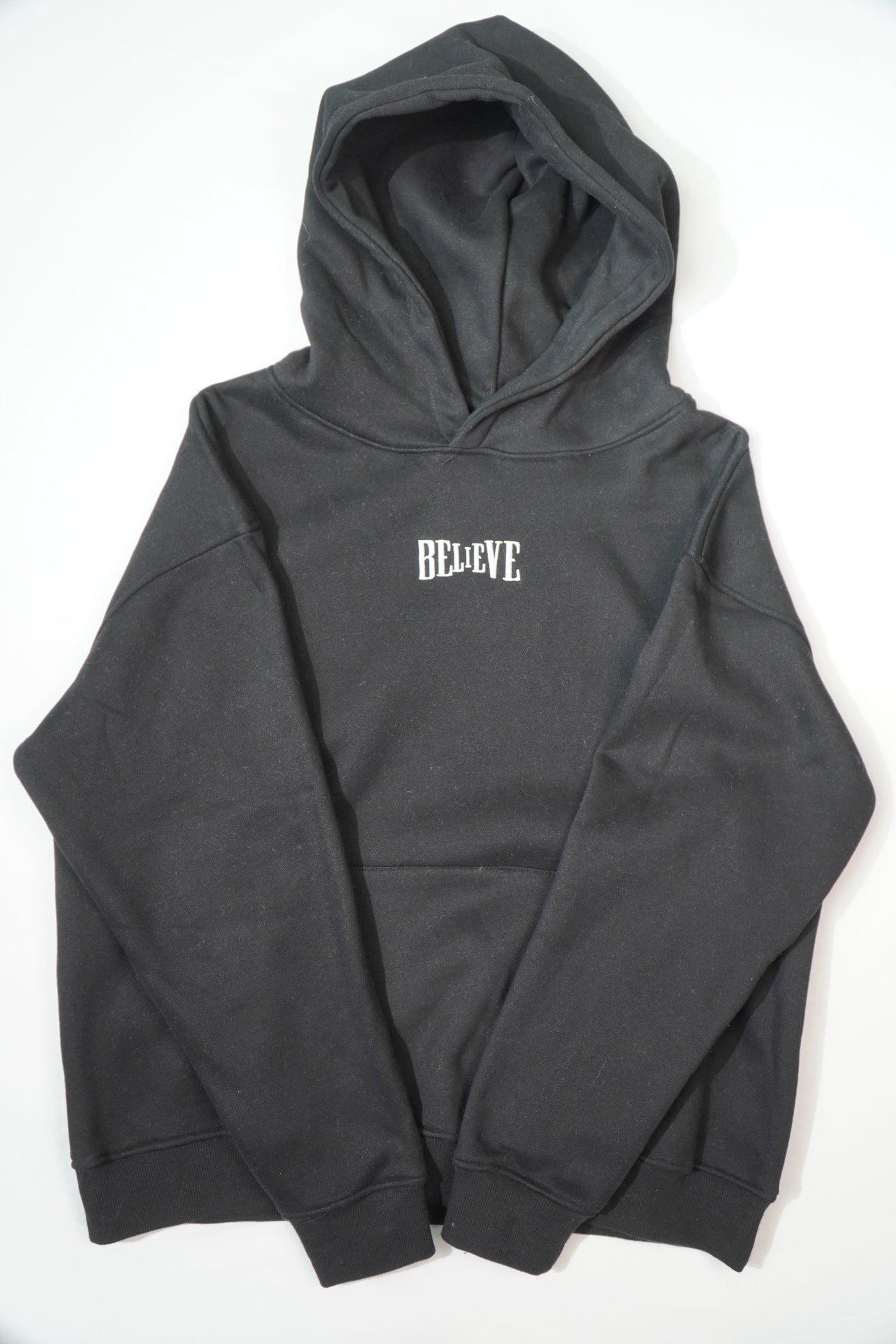 Believe Logo Oversized Hoodie